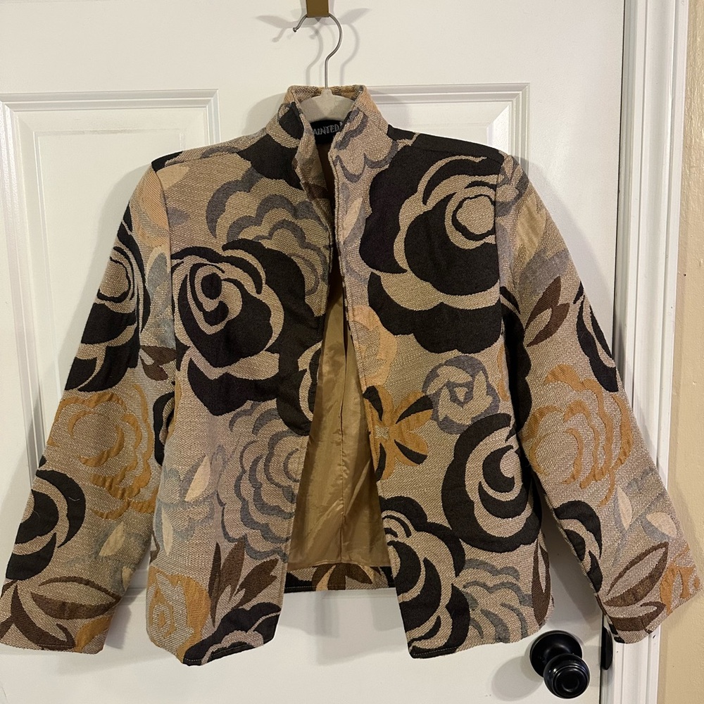 Floral Patterned Women's Jacket